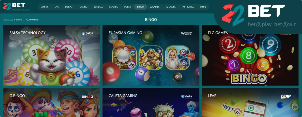 22Bet Online Casino